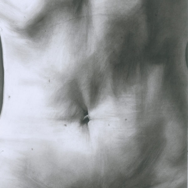 Belly Charcoal drawing
