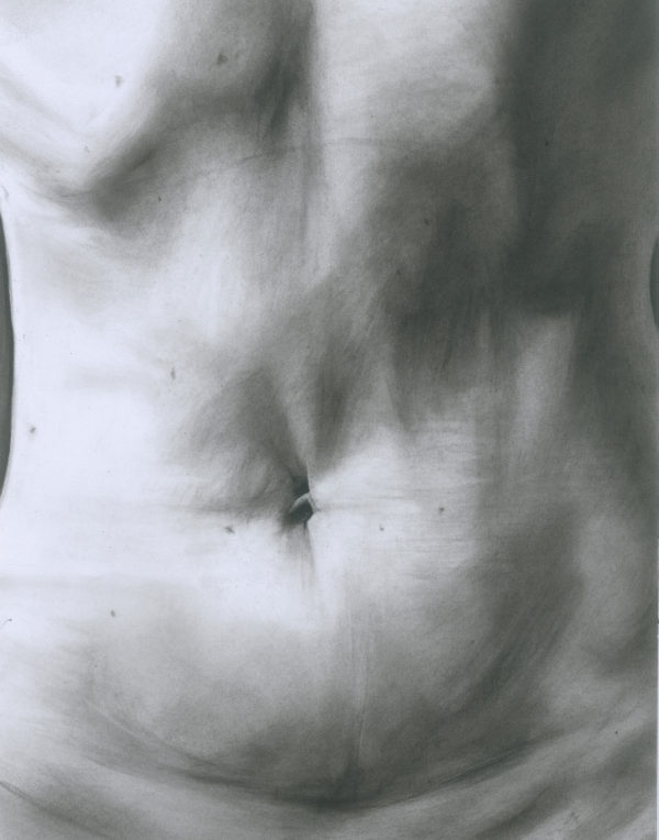 Belly Charcoal drawing