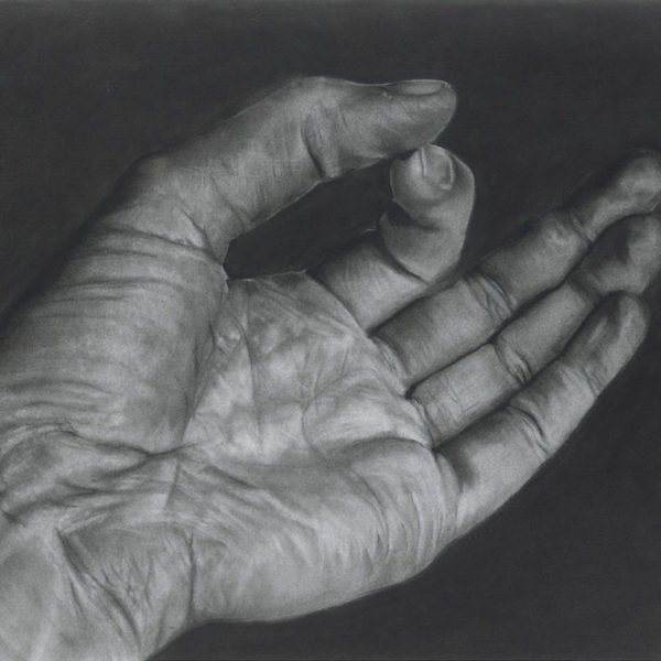 black and white hand drawing